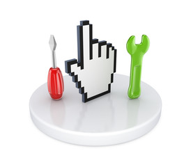 Tech support concept.