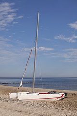 Naklejka premium Katamaransegelboot