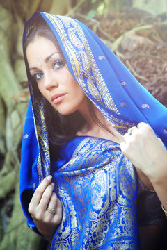 Blue Sari