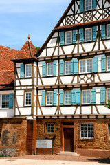 Fassade eines Fachwerkhauses, Baden-Würrtemberg
