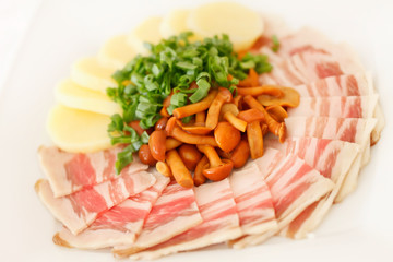 appetizer with mushroom