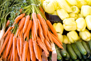 Market fresh vegetables