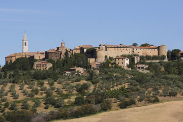 Panorama di Pienza, Siena