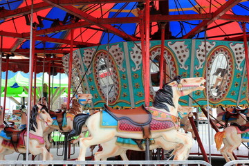 Gorgeous restored carousel