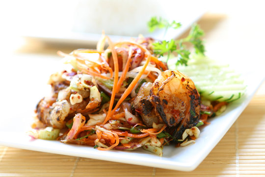 Spicy Thai Seafood Salad