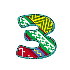 number pattern of tissue