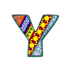 letter pattern of tissue