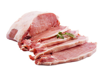 carne roja aislada