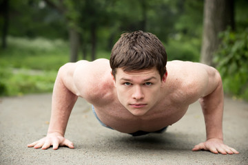 Obraz premium Push ups workout.