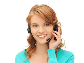 Fototapeta premium friendly female helpline operator