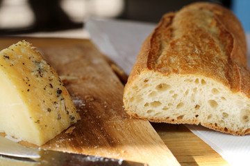 Baguette und Käse