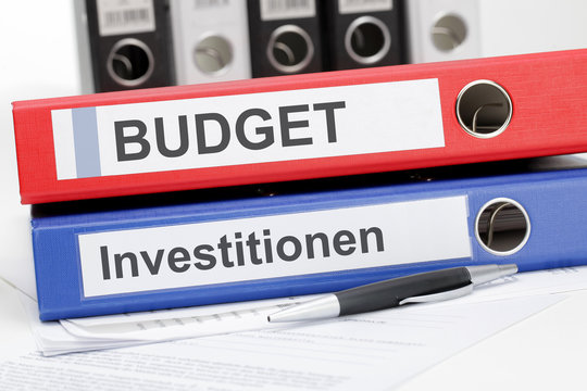 Aktenordner Budget und Investitionen