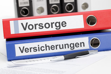 Aktenordner Vorsorge und Versicherungen