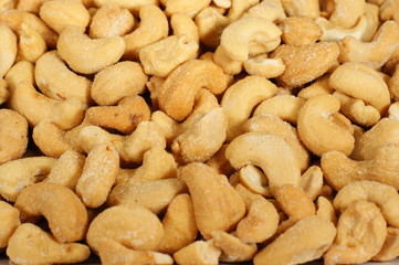 Delicious cashew nuts - Close up