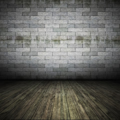 brick wall floor