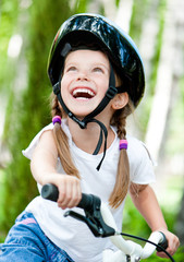 girl on  the bicycle