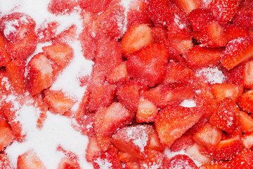 Erdbeeren mit Gelierzucker