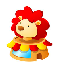 Vector icon toy lion