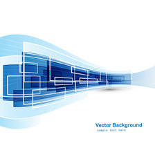 abstract background smooth lines technology blue colorful vector