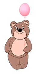 Photo sur Plexiglas Ours ours de dessin animé