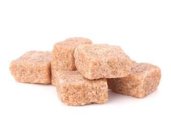 Lump brown cane sugar cubes