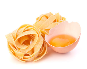 Italian egg pasta fettuccine nest