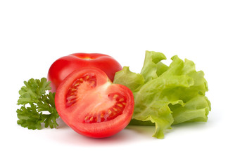 tomato vegetable and lettuce salad