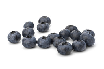 Bilberries or whortleberries cutout