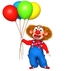 Obraz na płótnie Canvas cartoon clown