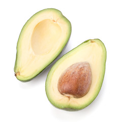 avocado isolated on white background