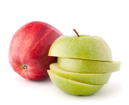 Red And Green Sliced Apples