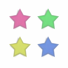 sun recycled paper on white background