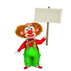3d clown