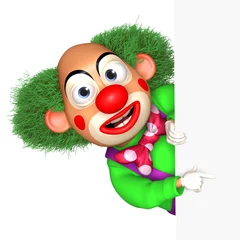 Photo sur Plexiglas Doux monstres cartoon clown