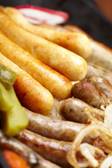 different kinds of sausages