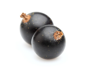 Two ripe berry of currant