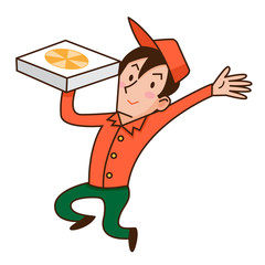 宅配ピザ　配達員