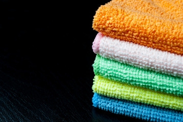 Stack of towels.