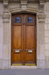Porte en bois brun clair George5 N°1