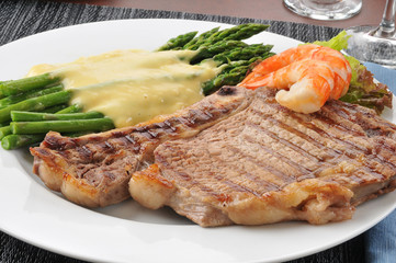 Steak and shrimp