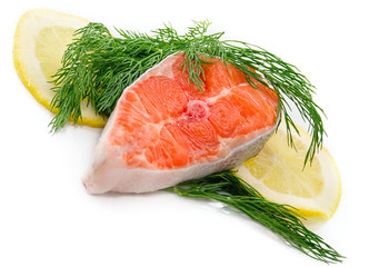 Salmon with dill and lemon