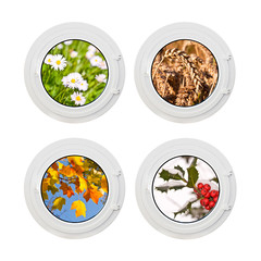 Fenêtres rondes, 4 saisons