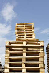 stack of euro pallets