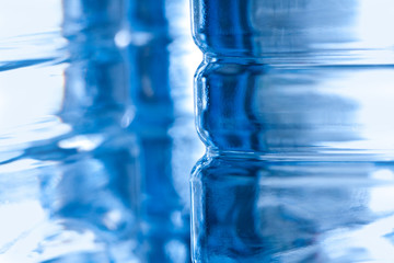 Abstract plastic bottle background
