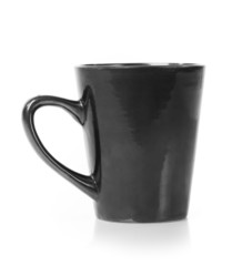 Black cup isolated