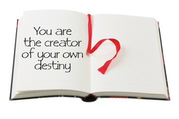 Notebook with Inspiration Message