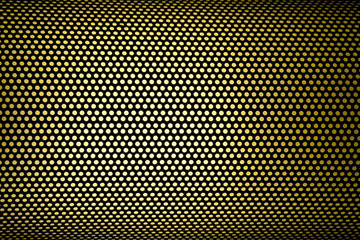 Abstract curve iron full with little hole with light background