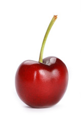 Sweet cherry isolated on white background