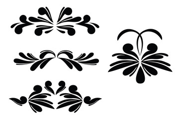 Fototapeta premium Floral Elements Of Design
