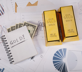 Gold bar background